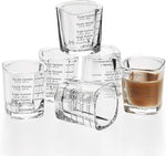 Load image into Gallery viewer, Espresso Shot Glass Liquid Heavy Sturdy Glass Shot Glasses Measuring cup Wine Glass 6 Pack 2oz/60ml By BCnmviku (Sturdy 6Pack)