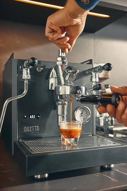 Diletta Alto Espresso Machine with Flow Control | Dual Boiler | PID | Shot Timer | Adjustable OPV | (Stainless Steel)