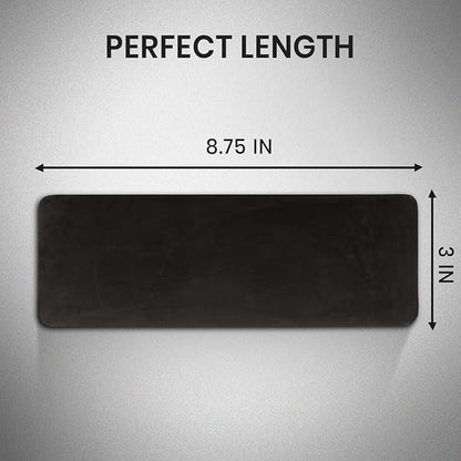 Rattleware Premium Black Espresso Tamping Mat 8.75" x 3" – Dense and Durable Non Slip Rubber – Heat Resistant Countertop Protection – Barista Coffee Station Essentials