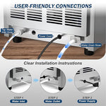 Load image into Gallery viewer, 140Lbs/24H Ice Maker Machine with 30Lbs Ice Capacity for Commercial &amp;Home use, 50Pcs Clear Ice Cubes per Round in 11-20Mins, Stainless Steel Under Counter Freestanding Ice Machine Maker