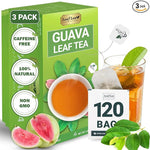 Load image into Gallery viewer, LeafLea 120 Guava Leaf Tea Bags, Premium Natural Herbal Tea, 100% Hojas De Guayaba, Caffeine-Free, Non-GMO, Supports Digestion &amp; Immune Health, Packed with Natural Goodness