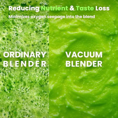 Commercial Blender, 1500W Vacuum Blender for Less Foam, Professional-Grade Quiet Shield, Kitchen Timer, 9 Speeds, 6 Programs for Smoothies, Frozen Drinks, Self-Cleaning, 64oz Bulk Production