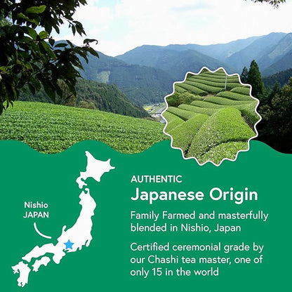 Matchabar Matcha Powder (200g) - Ceremonial Grade Authentic Japanese Matcha Green Tea Powder - Matcha Green Tea Powder Harvested in Japan - Matcha Tea Powder Latte - Zero Sugar, Vegan & 0 Calories