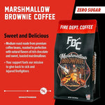 Load image into Gallery viewer, Fire Department Coffee - Gives Back to Firefighters - Marshmallow Brownie Coffee Beans - Roasted in the USA - Premium Whole Bean - Veteran Owned - 12 oz