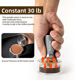 Load image into Gallery viewer, 53mm Coffee Espresso Tamper，Premium Barista Coffee Press with Calibrated Spring Loaded WDT Tool，100% Stainless Steel Flat Base Tamper for Espresso Coffee Machine Fits