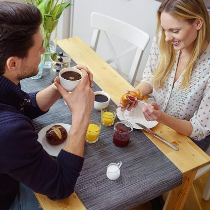 Leinuosen 4 Pcs Small Glass Creamer Pitcher Set Transparent Mini Poured Glass Tea Pitcher, Milk and Coffee Serving Jugs for Tea Milk Coffee(Handle Style)