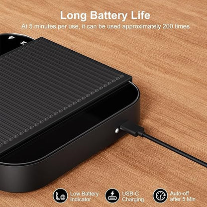 Ultrean 5.9" Coffee Scale, Rechargeable Coffee Scale with Timer, 3kg/0.1g Accuracy for Pour Over and Drip Coffee, Portable Digital Kitchen Scale with Automatic Timing, LCD Display