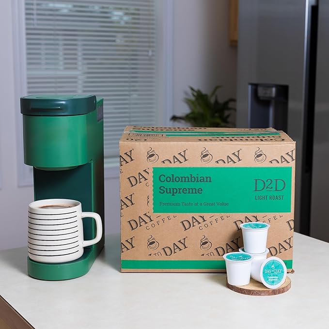 Day To Day 120-Count Colombian Supreme Light Roast Single Serve Coffee Pods for K-Cup Keurig Brewers