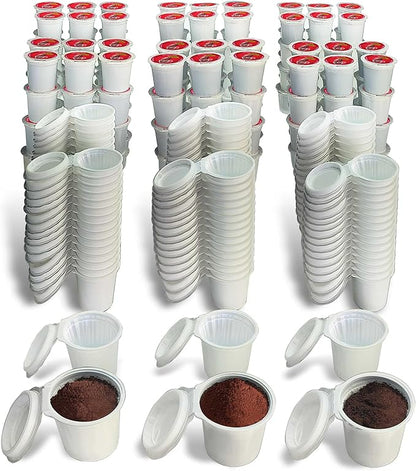 iFillCup Refillable K Cups - Hold 50% More Coffee for Richer Larger Brew, Universal K Cup Brewer Compatibility, Gold Medal Champion Sponsor, Reusable up to 5 Times | 240 Pack Red