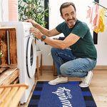 Load image into Gallery viewer, Ottomanson 26" x 35" Laundry Room Rug - Non-Slip Mat for Laundry &amp; Mudroom - Durable, Stain-Resistant, and Easy to Clean - Perfect for High-Traffic Areas - Runner Rug for Entryway Bathroom, Navy