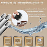 Load image into Gallery viewer, 53mm Coffee Distributor &amp; Tamper - Dual Head Adjustable Depth for Breville Barista Pro/Express/Touch - 304 Stainless Steel Compatible with 54mm Bottomless Portafilter, Black