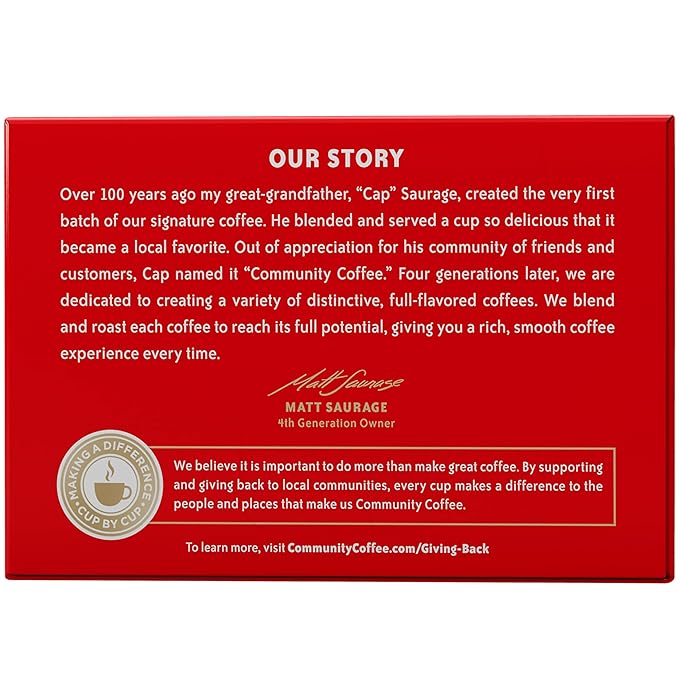 Community Coffee House Blend 12 Count Coffee Pods, Medium-Dark Roast, Compatible with Keurig 2.0 K-Cup Brewers, Box of 12 Pods (Pack of 2)