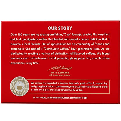 Community Coffee House Blend 12 Count Coffee Pods, Medium-Dark Roast, Compatible with Keurig 2.0 K-Cup Brewers, Box of 12 Pods (Pack of 2)