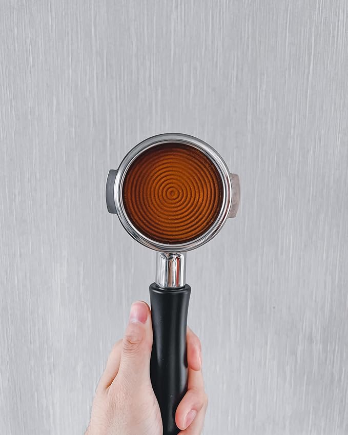 Normcore 58mm Espresso Coffee Tamper V4, Spring Loaded Tamper With Stainless Steel Ripple Base with 15lb 25lb 30lbs Replacement Springs, Anodized Aluminum Handle and Stand