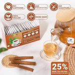 Load image into Gallery viewer, LeafLea 120 Cinnamon Tea Bags, Premium Herbal Tea with Ground Cinnamon Sticks, Spiced and Soothing Flavor for Relaxation, Caffeine-Free, Sugar-Free, Non-GMO, Vegan