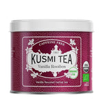 Load image into Gallery viewer, Kusmi Tea - Vanilla Rooibos - Organic Flavored Rooibos Tea - Rooibos based Herbal Tea with Vanilla Flavor - Caffeine Free - Enjoy Hot or Iced - Loose Leaf Tea - Tin Box of 3.5 oz for about 50 cups