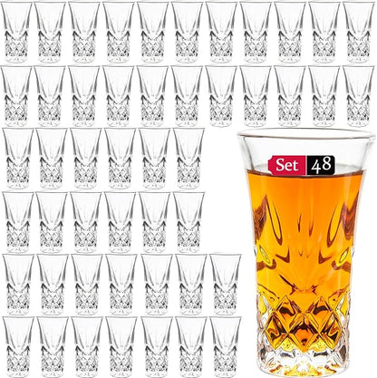 Tequila Glasses Heavy Base Shot Glass Cordial Glasses 2 OZ (48)