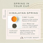 Load image into Gallery viewer, Makaibari Himalayan Spring, Special Edition First Flush Black tea 100 gm | USDA Organic Certified Darjeeling Black Tea | Single Estate Loose Leaf Tea