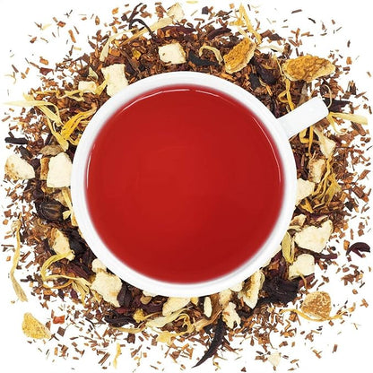 Organic Blood Orange Rooibos Loose Leaf Tea - 2oz Bag (Approx. 30 Servings) | Full Leaf Tea Co.