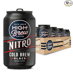 Load image into Gallery viewer, High Brew Coffee, Nitro Black, Cold Brew Coffee, Sugar Free, Dairy Free, 10 Fl Oz, Ready-To-Drink (Pack of 12)