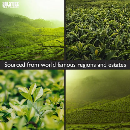 Loose Leaf Tea Sampler Create Your Own Tea Blend Starter Kit w/Sencha, Rooibos, China Black, & Ginger, Lavender, Rose, Lemongrass, Hibiscus Spices