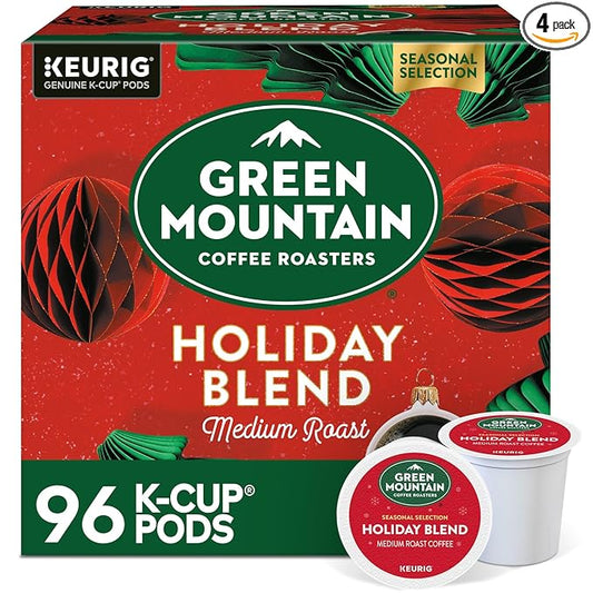 Green Mountain Coffee Roasters Holiday Blend, Keurig Single Serve K-Cup Pods, 96 Count