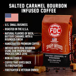 Load image into Gallery viewer, Fire Department Coffee - Salted Caramel Bourbon Coffee - Veteran Owned - Premium Bourbon Infused - Ground Medium Roast - Non-Alcoholic - Roasted in the USA - Veteran Owned (12 oz, Pack of 2)
