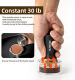 Load image into Gallery viewer, 53mm Coffee Espresso Tamper，Premium Barista Coffee Press with Calibrated Spring Loaded WDT Tool，100% Stainless Steel Flat Base Tamper for Espresso Coffee Machine Fits