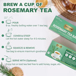 Load image into Gallery viewer, LeafLea 80 Rosemary Leaf Tea Bags, 100% Pure Rosemary Herbal Tea, Gentle Digestive Comfort &amp; Relaxing, Te De Romero Featuring Subtle, Natural Flavor, Caffeine-Free, Sugar-Free, Non-GMO, Vegan