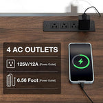 Load image into Gallery viewer, HOMMPA LED TV Stand for up to 70" TV Entertainment Center with Power Outlets, Gaming TV Consoles with Storage Media Table with LED Lights Game Cabinet for Living Room Walnut