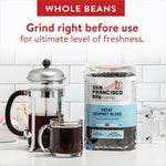 Load image into Gallery viewer, San Francisco Bay Coffee - Decaf Medium-Dark Roast Whole Bean Coffee - Decaf Gourmet Blend (2 lb bag) - Swiss Water Processed