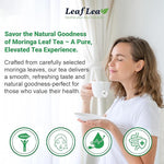 Load image into Gallery viewer, LeafLea 40 Moringa Tea Bags, 100% Natural and Pure Moringa Leaf Herbal Tea, Supports Digestion and Immune Health, Caffeine-Free, Sugar-Free, Vegan