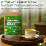 Load image into Gallery viewer, FreshDrinkUS, Evening Time Detox Herbal Tea – 30 Tea Bags – Caffeine-Free Blend with Senna, Peppermint, Chamomile, Licorice, Ginger, Reishi Mushroom – Relaxing Herbal Infusion – Non-GMO &amp; Natural