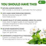 Load image into Gallery viewer, FreshDrinkUS, Premium 20 Tea Bags of Jasmine Green Tea, 100% Natural. Exquisite Flavor, Handpicked Leaves, Perfect for Tea Lovers. No Sugar, No Gluten, Vegan.