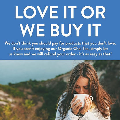 FGO Organic Chai Tea, 100 Count, Eco-Conscious Tea Bags, Resealable Bag, Packaging May Vary (Pack of 1)