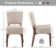 Howtek Modern Dining Chairs Set of 2 with 6.3