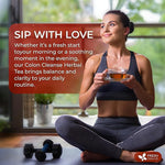 Load image into Gallery viewer, FreshDrinkUS, Premium Colon Cleanse Tea – 60 Tea Bags – Rhubarb Root &amp; Hawthorn Berry with Senna, Lotus Leaf, Valerian Root &amp; Psyllium Husk – Herbal Blend, Caffeine-Free. Vegan