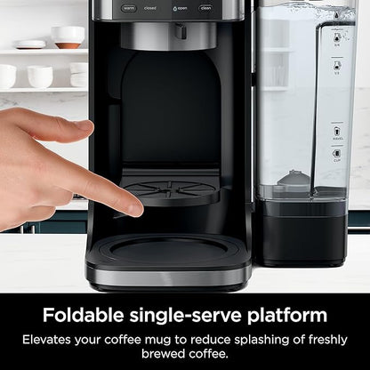 Ninja | Drip Coffee Maker | DualBrew Pro Hot & Iced Coffee Machine | Use with K-Cup Coffee Pods | 3 Brew Styles (Classic, Rich, & Iced) | 60oz Removable Reservoir & Dishwasher Safe | Black | CFP101