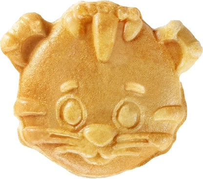 Daniel Tiger Neighborhood Waffle Maker Iron- Electric Nonstick Waffler Feat. 3D Mini Character Shaped Waffles Pancakes- Daniel Tiger, Katerina Kitty Cat & Trolley- Fun Breakfast for Kids - Great Gift