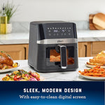 Load image into Gallery viewer, Oster Compact Air Fryer, 4-Quart Digital Airfryer with Window, Easy-to-Use Countertop Air Fryer