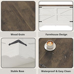 Load image into Gallery viewer, Furnideco 35.5''W Square Coffee Table Farmhouse Lift top Coffee Table with Large Hidden Storage, Wood Center Table for Living Room, Home Office, Brown Top