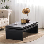 Load image into Gallery viewer, Rectangle Coffee Table for Living Room, Mid Century Modern Coffee Table, Solid Wood Center Table Accent Tea Table for Apartment