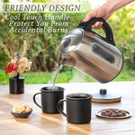 Load image into Gallery viewer, Mixpresso Stainless Steel Electric Kettle, Cordless 1.7L Electric Kettle Temperature Control,1500W Electric Tea Kettle with Viewing Window 2 Hr Keep Warm, Water Boiler with Auto-Off, Boil-Dry System