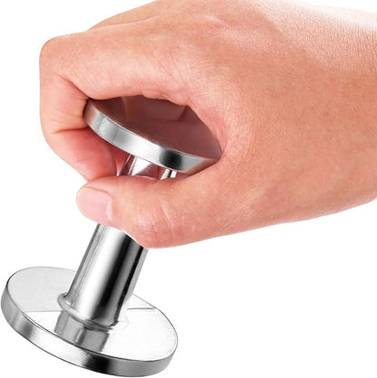 New Star Foodservice Commercial Grade Stainless Steel 18/8 Frothing Pitcher (Espresso Tamper)