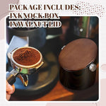 Load image into Gallery viewer, Espresso Knock Box with Walnut Lid for Coffee Grounds, Espresso Machine Accessory, Easy Disposal of Coffee Pucks, Removable Knock Bar(Black)