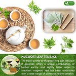 Load image into Gallery viewer, FreshDrinkUS, Premium 90 Mugwort Leaf Tea Bags, 100% Natural and Pure Mugwort Leaves. No Sugar, No Caffeine, No Gluten, Vegan.