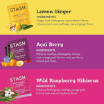 Load image into Gallery viewer, Stash Tea Fruity Herbal Tea 6 Flavor Tea Sampler, 6 boxes With 18-20 Tea Bags Each
