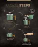 Load image into Gallery viewer, POLIVIAR French Press Coffee Maker, 34 oz Coffee Press with Real Wood Handle, Double Wall Insulation &amp; Dual-Filter Screen, Food Grade Stainless Steel for Good Coffe and Tea (Flatland)