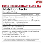 Load image into Gallery viewer, FreshDrinkUS, 60 Tea Bags Super Hibiscus Heart Blend– Herbal Tea with Hibiscus Flower, Ginger, Cinnamon Stick, Lemongrass &amp; Rose Hip – Naturally Caffeine-Free, Sugar-Free, Vegan