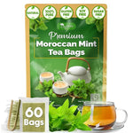 Load image into Gallery viewer, TOG999, Premium Moroccan Mint Green Tea | 60 Tea bags | Traditional Green Tea with Spearmint – Refreshing Flavor, Premium Quality Herbal Blend. Gluten-Free. Vegan